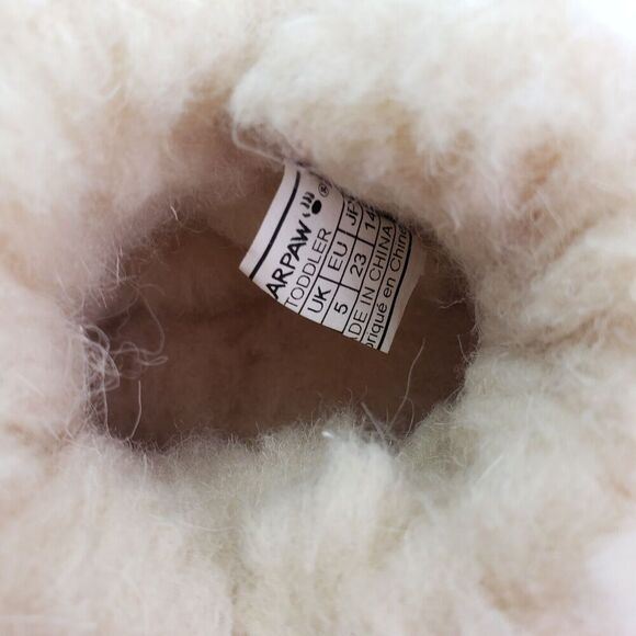 Bearpaw Haley Baby Toddler Girls Size 6 Pink Suede Pull On Wool Blend Boots - Picture 10 of 11